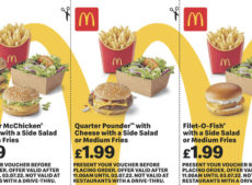 Big Mac + Fries (or Side Salad) + other meals for £1.99