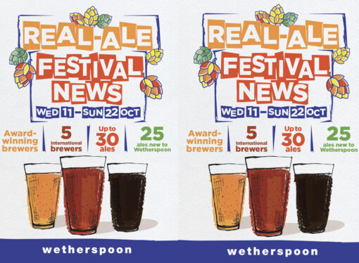 Wetherspoons launches a Real Ale Festival (30 ales) from £2.25 a pint!