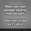 Make your own cheap portable hard drive