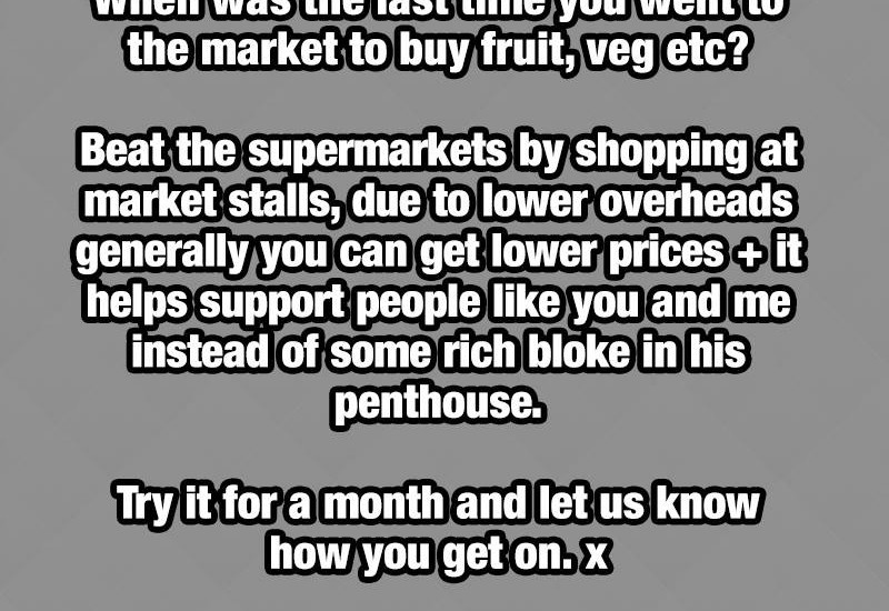 Avoiding supermarket fruit & veg