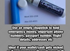 How to use a chapstick to potentially save you whilst on holiday