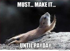 Avoid spending on or directly after payday!