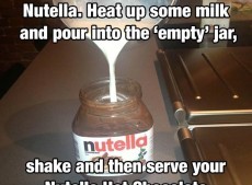 Never waste Nutella with this awesome technique