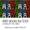 480 shots of alcohol for £43