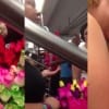 Woman selling roses gets a lovely shock