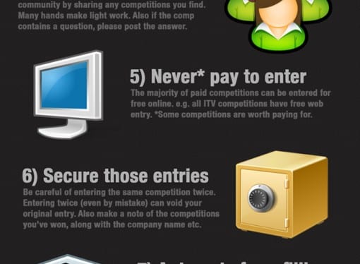 How to be a professional comper (person who enters competitions) [Infographic]
