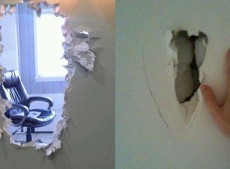 We’ve all been to student accommodation with a hole in the door, wall etc. Here is how to ‘fix’ it on the cheap