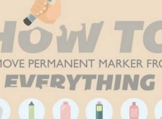 How to remove permanent marker from everything [Infographic]