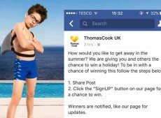 Another Facebook Scam: Thomas Cook