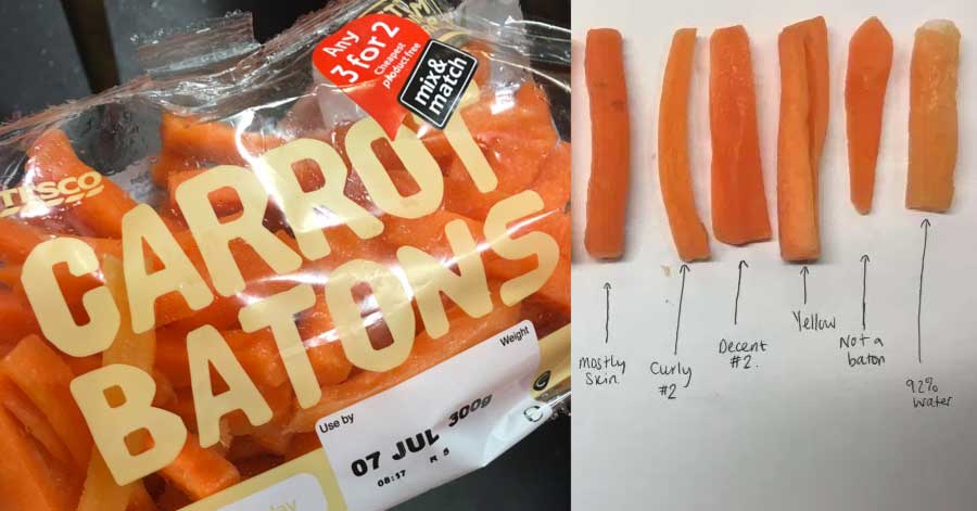 Carrot complaint at Tesco escalates to full blown diagram on Twitter