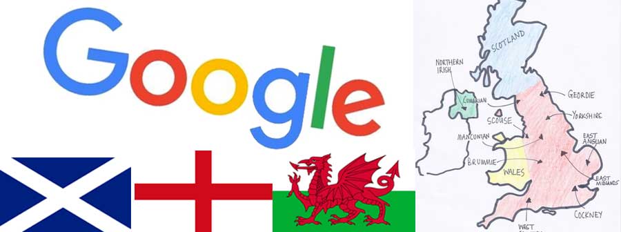 Google are paying up to £30 for your [Scottish / English or Welsh] voice