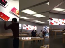 Guy goes on mad rampage inside an Apple store, smashing iPhones with a rock…