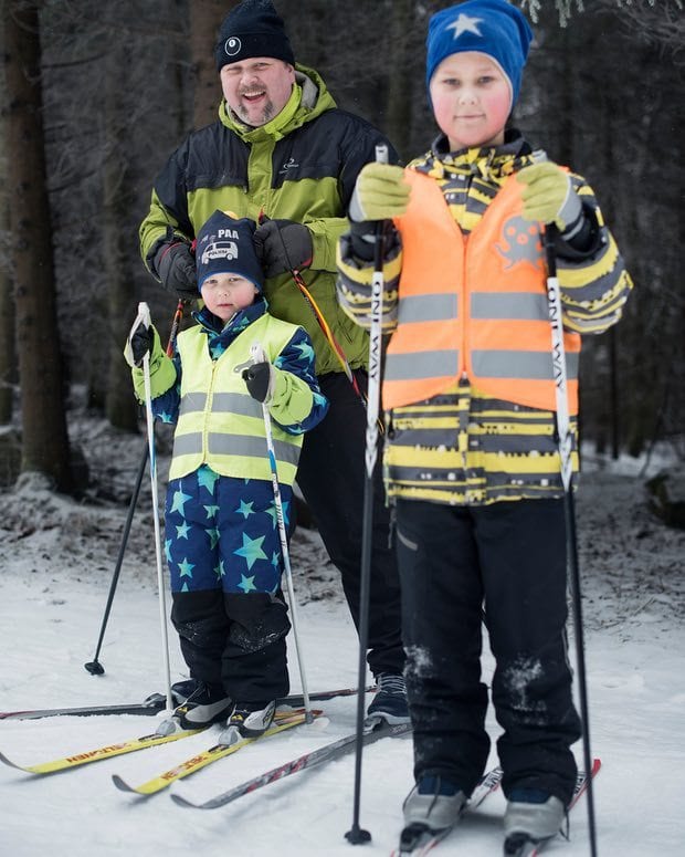 Mika Ruusunen and his two children were picked as part of the system.