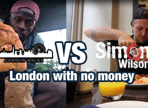 Two YouTubers battle it out to survive in London for 7 days without any money
