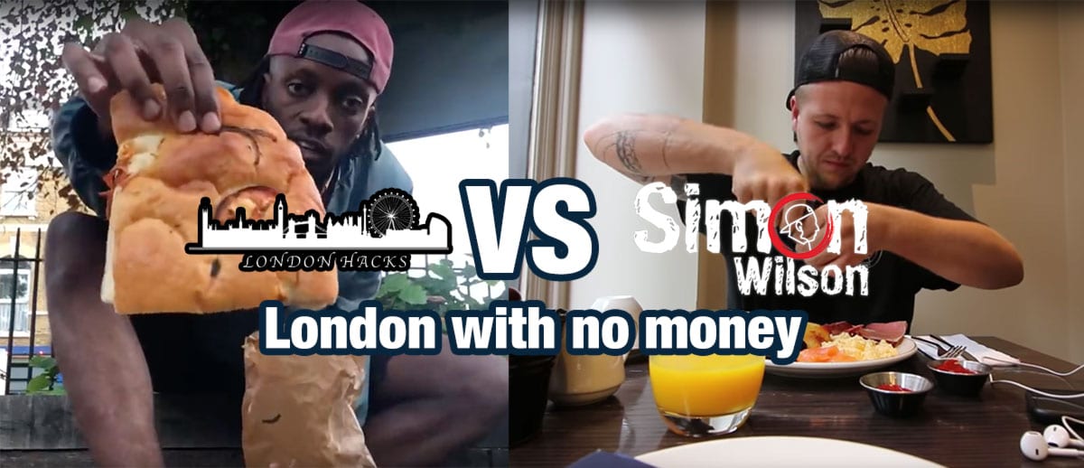 Two YouTubers battle it out to survive in London for 7 days without any money