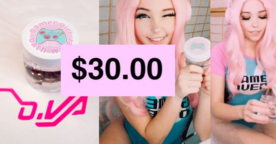 Belle Delphine, who sold gamer girl bathwater, isn't promoting