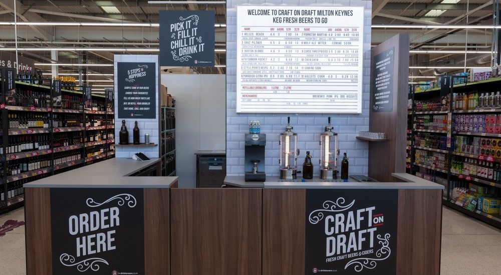 Asda launches Draft Beer refill centre trial!