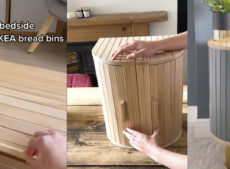 Turning two bread bins into a stunning bedside table (that looks like a £120 one)