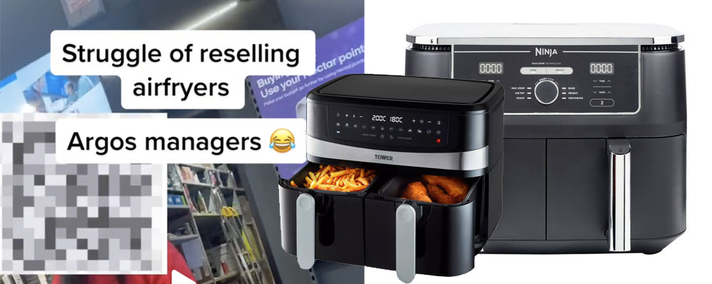 [Video] Argos employee stops people buying AirFryers in bulk to resell!