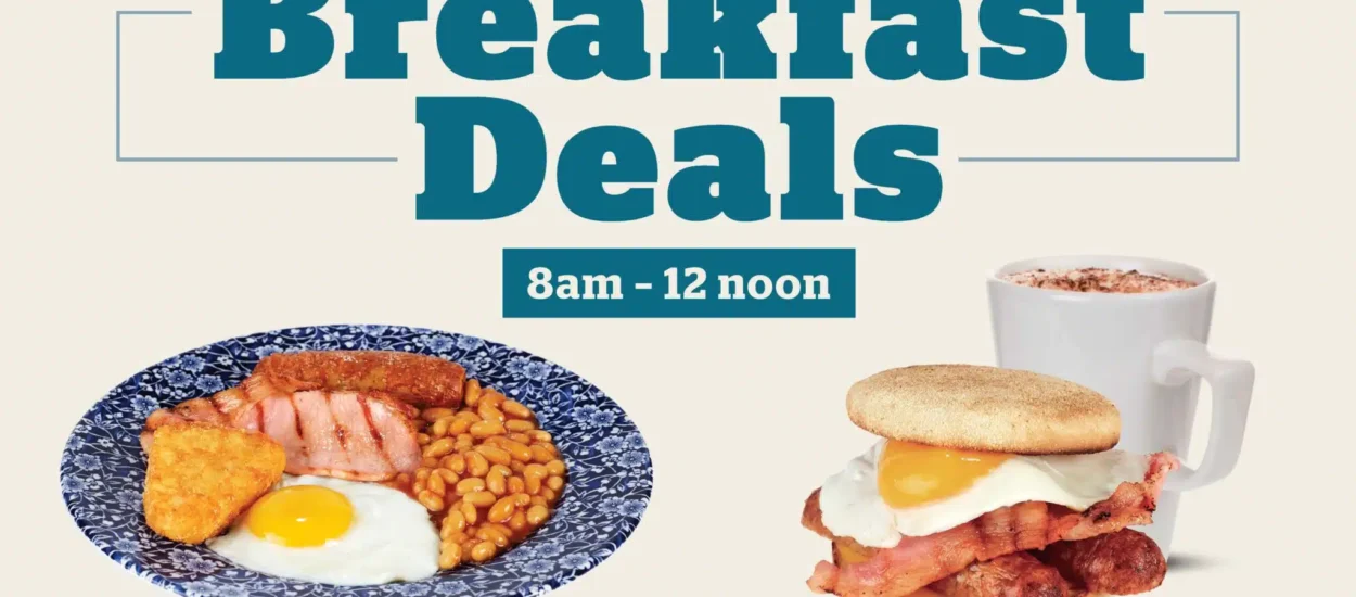 Wetherspoon’s £2.99 Breakfast Deals at Over 650 Pubs Across the UK